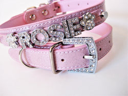 Light Pink Sparkle Personalized Pet Collar