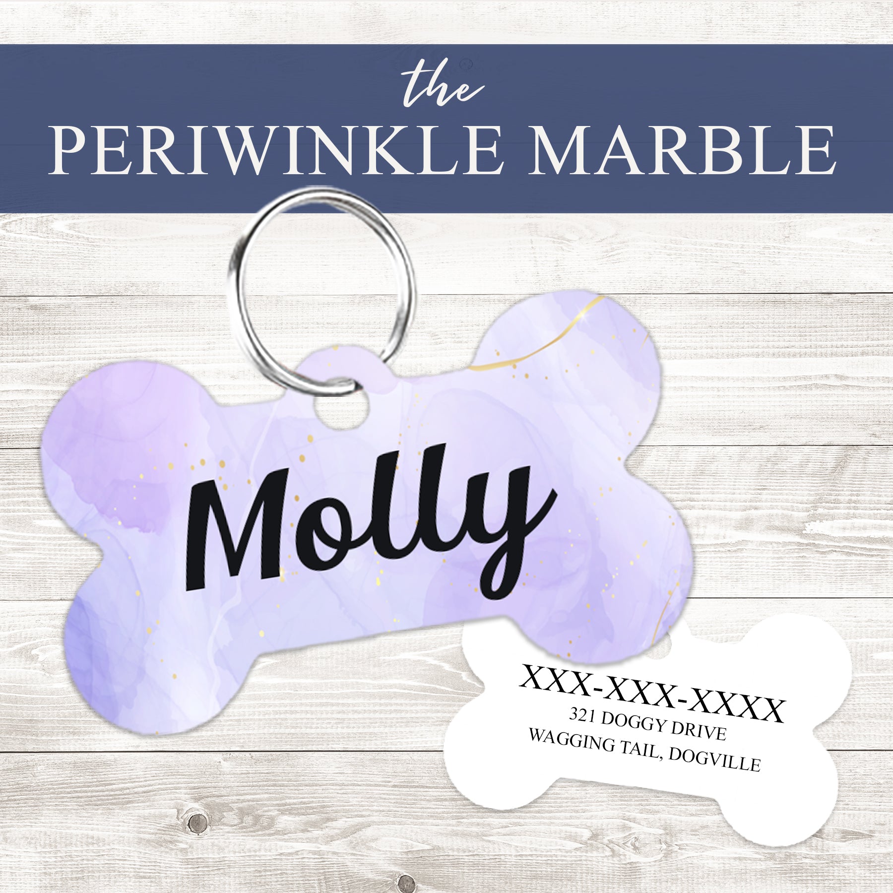 Marble dog tag online