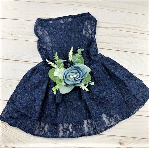blue dog dress Royal Wedding – Sparkle Bridal Gown for Dogs The above measurements are the dimensions of the actual product Skye – Blue Dog Dress