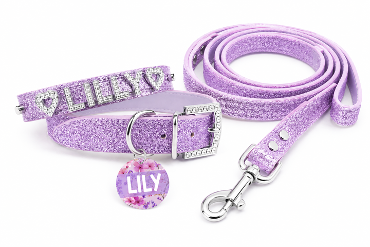 Lavender Sparkle Pet Collar