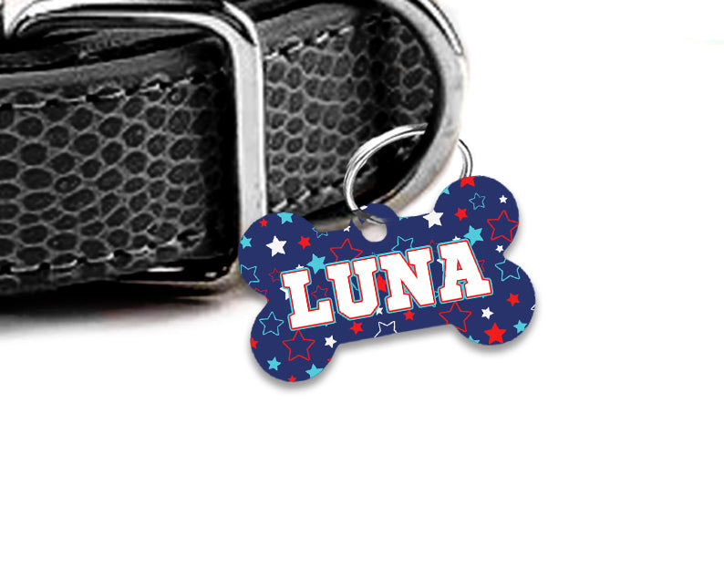 Pet ID Tag | Americana Stars