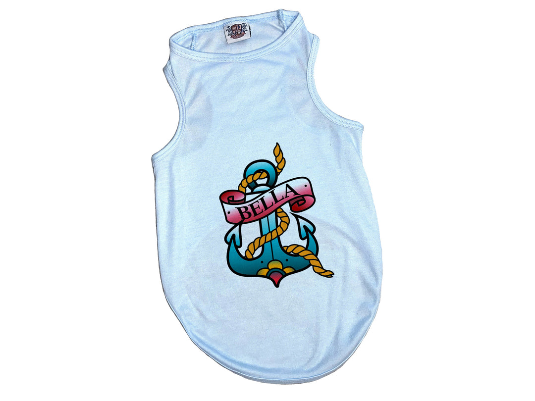 Personalized Anchor Tattoo Tee | 3 Color Choices