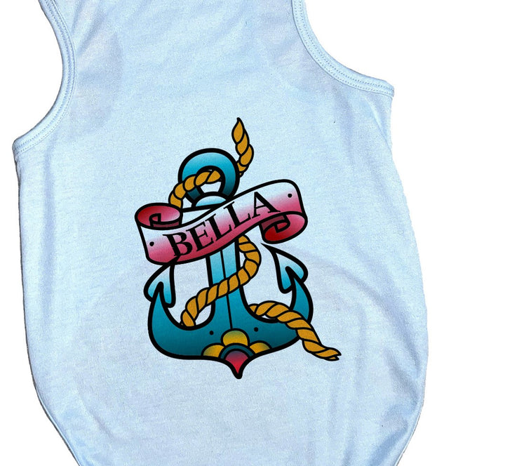 Personalized Anchor Tattoo Tee | 3 Color Choices