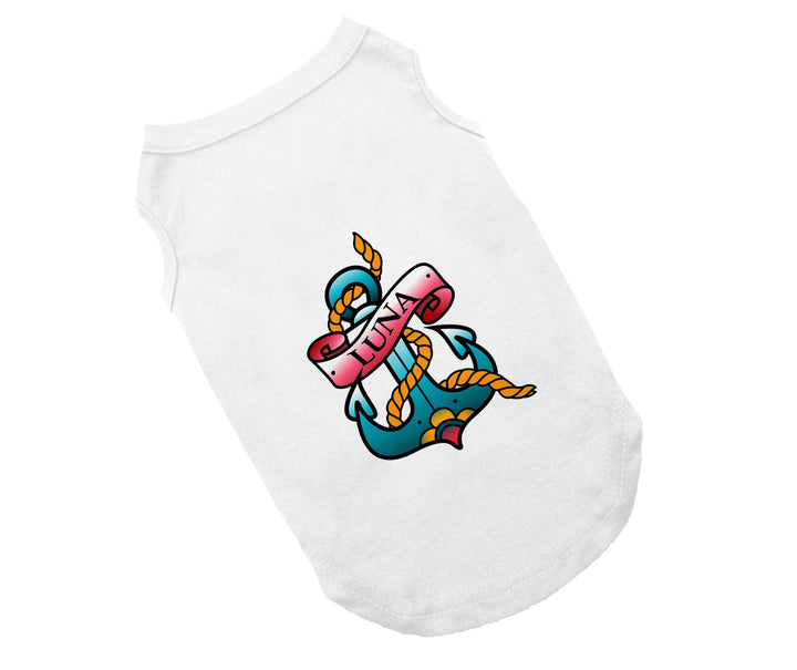 Personalized Anchor Tattoo Tee | 3 Color Choices