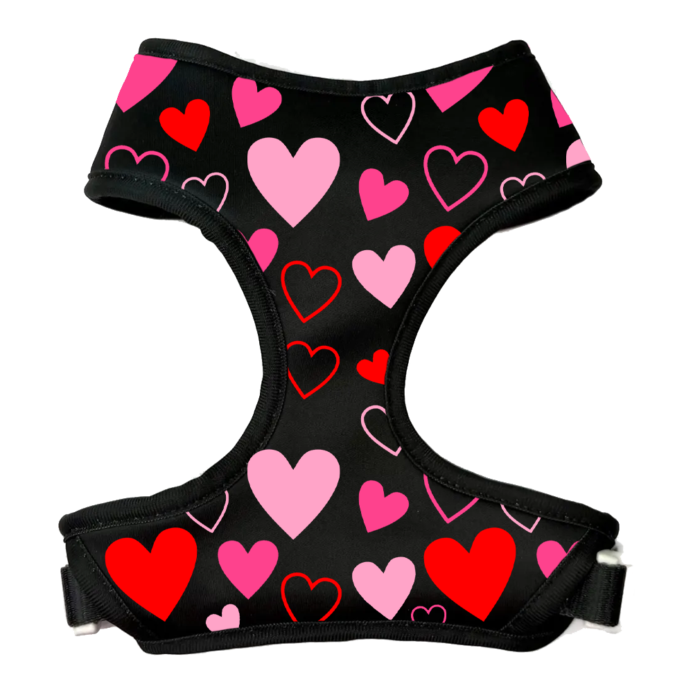 Black Satin Sweetheart Harness