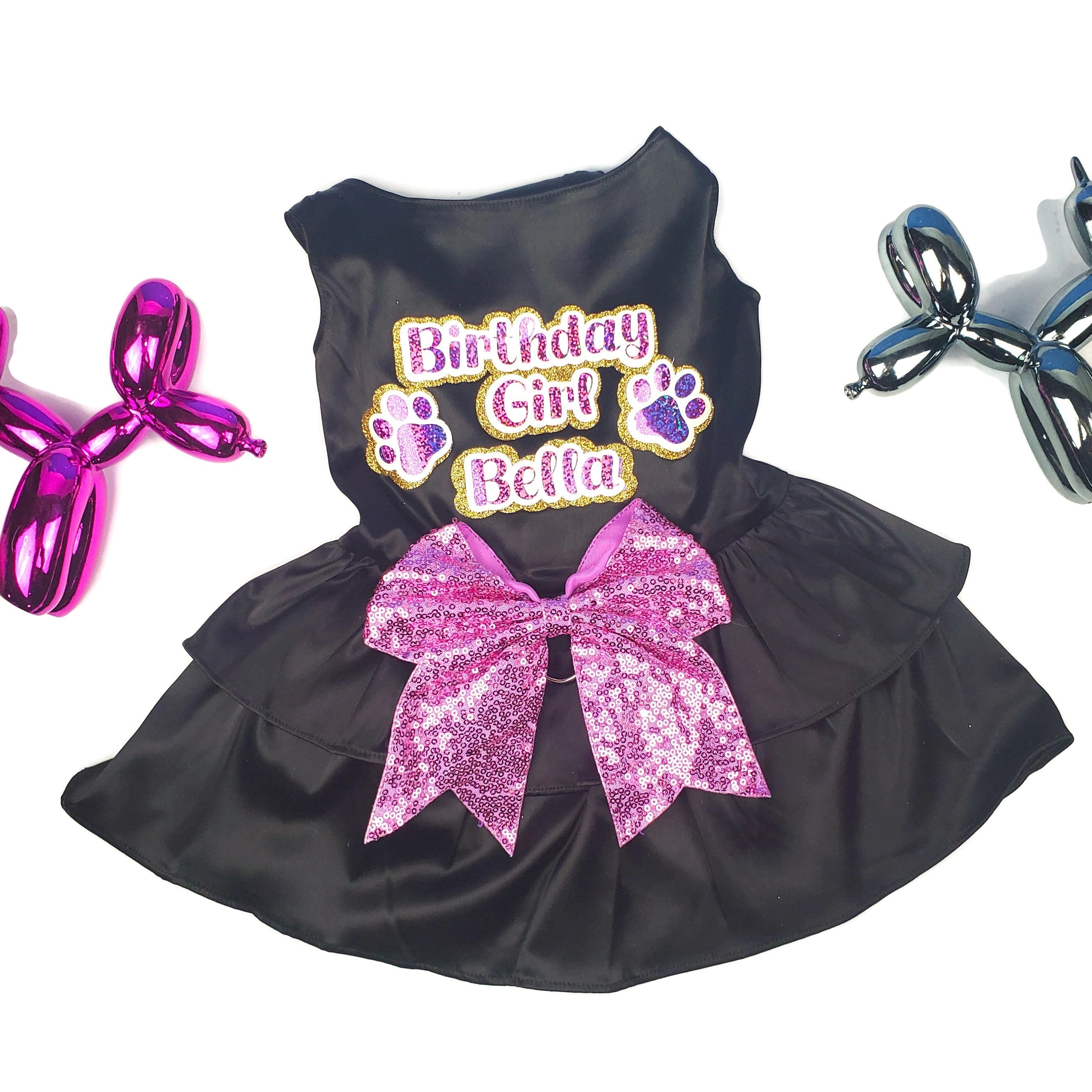 Personalized Birthday Doggy Dress | The Dark Diva