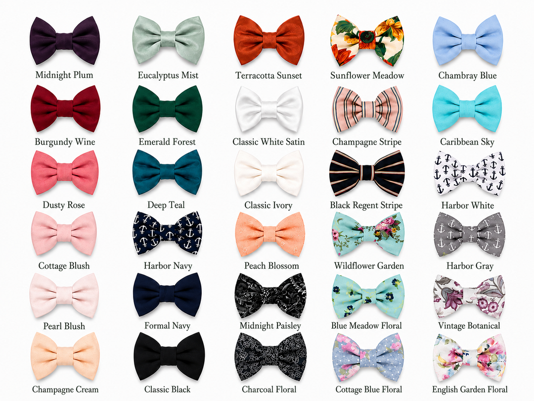 Groove Tuxedo Harness in Black | 30 Bowtie Color Options