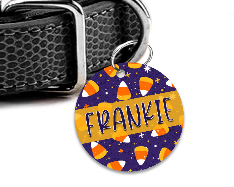 Pet ID Tag | Candy Corn