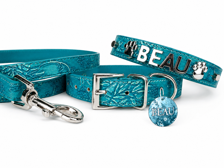 Blue Boheme Personalized Collar