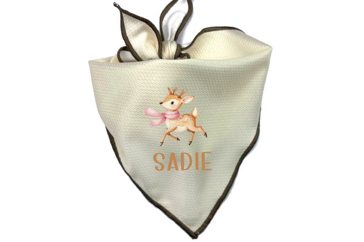 Holiday Dog Bandana | Personalized Winter Deer