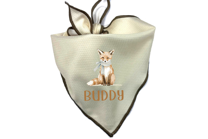 Holiday Dog Bandana | Personalized Winter Fox