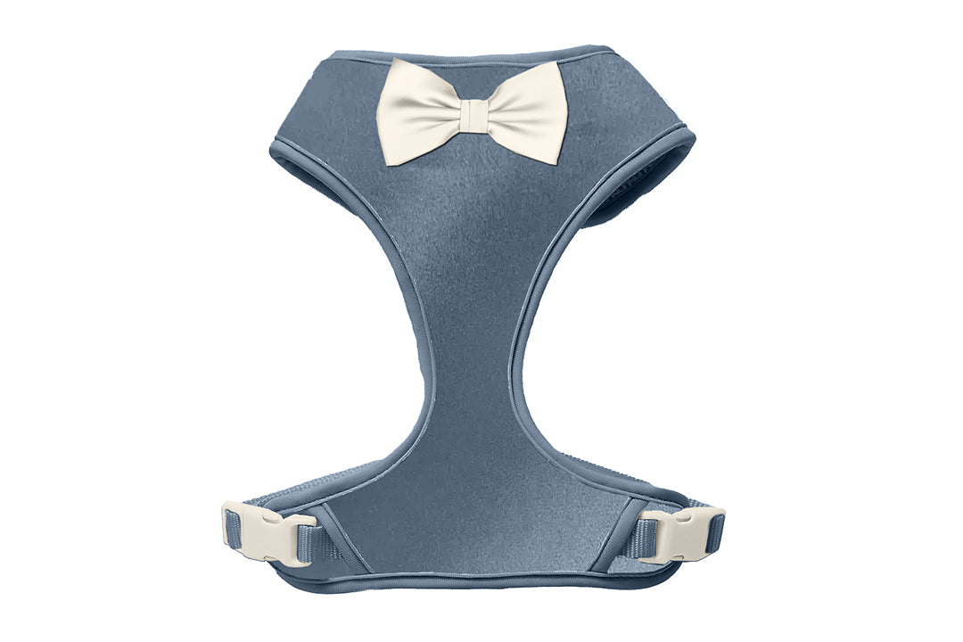 Dusty Blue harness- 15 bow color options