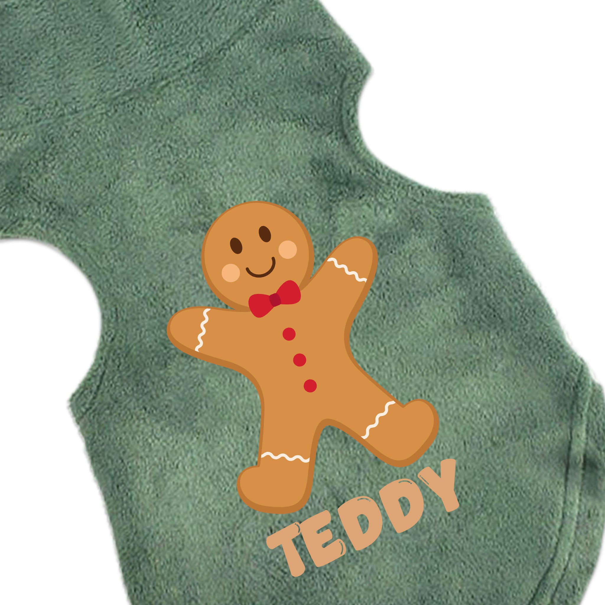 Gingerbread Boy Personalized Fleece