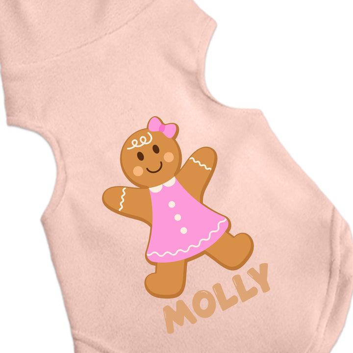 Gingerbread Girl Personalized Fleece
