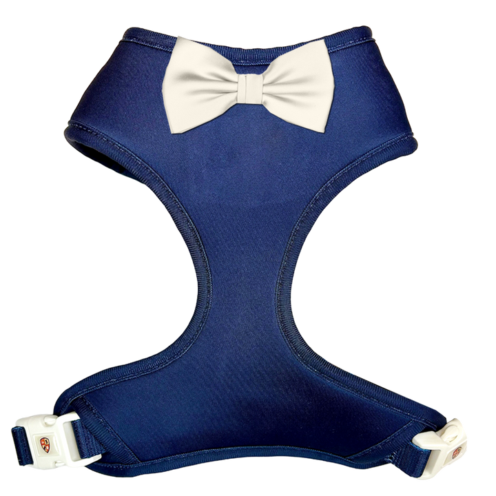 Navy Bowtie Harness- 15 Bow Color Options