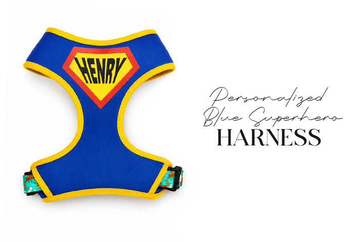 5 Piece Personalized Blue Superhero Puppy Bundle