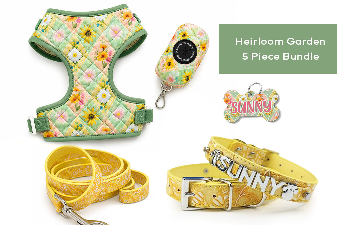 Heirloom Garden Quilted Dog Harness | Adjustable Pet Harness