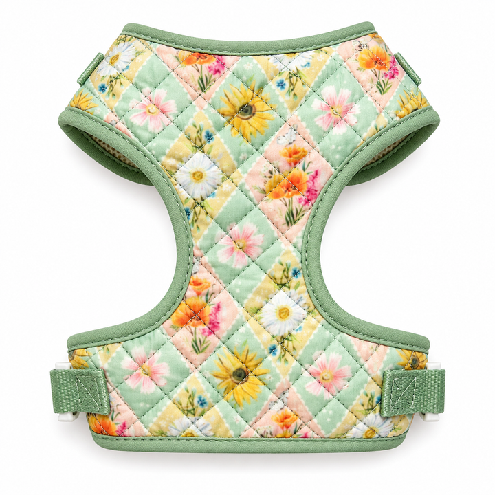 Heirloom Garden Quilted Dog Harness | Adjustable Pet Harness