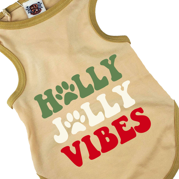 Christmas Dog Tee & Bandana Combo |  Holly Jolly Vibes