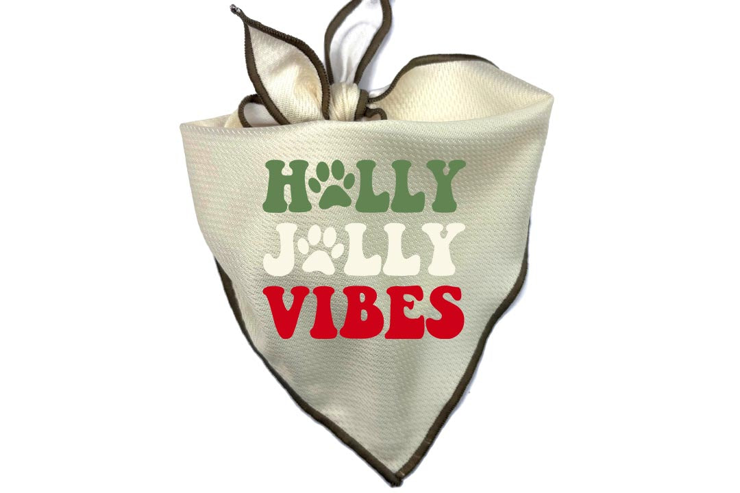 Holiday Dog Bandana | Holly Jolly Vibes