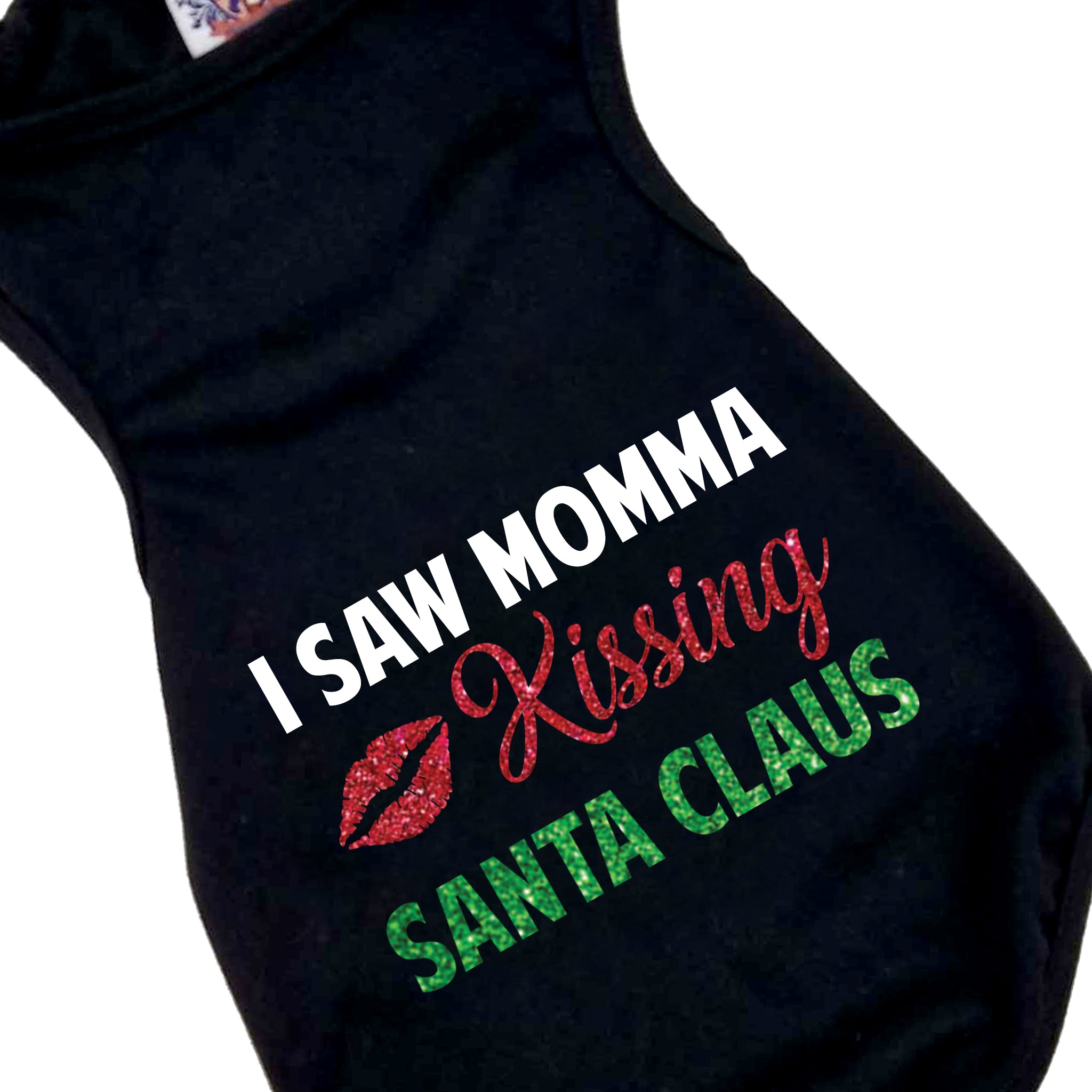 Holiday Dog Shirt | I Saw Mommy Kissing Santa Claus