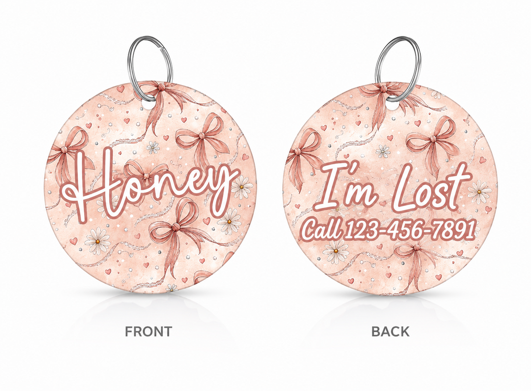 Personalized Collar | Sand and Rose Gold