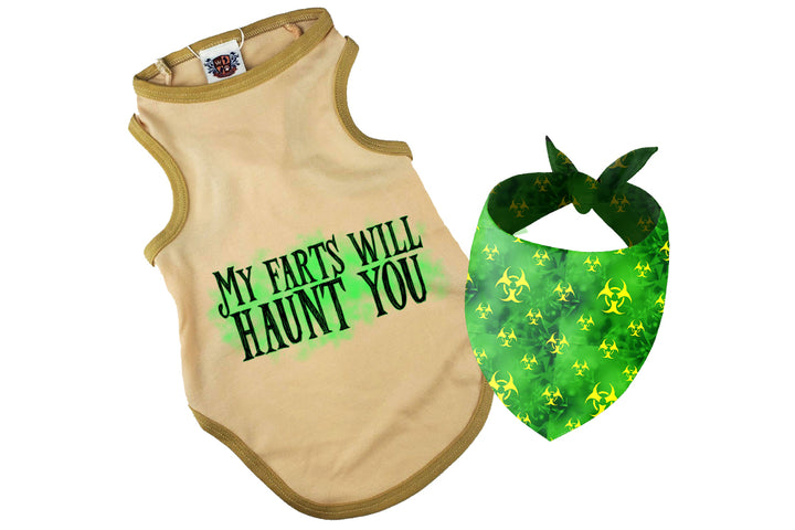 Halloween Dog Bandana Costume | My Farts Will Haunt You