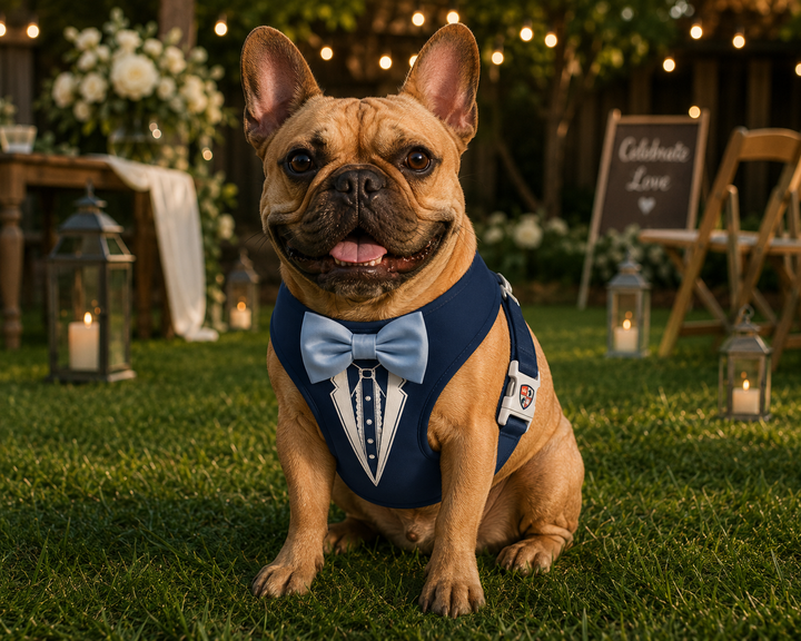 Groove Tuxedo Harness in Navy | 30 Bowtie Color Options