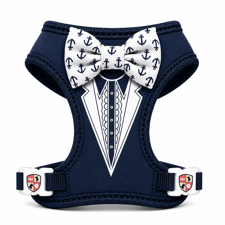 Groove Tuxedo Harness in Black | 30 Bowtie Color Options