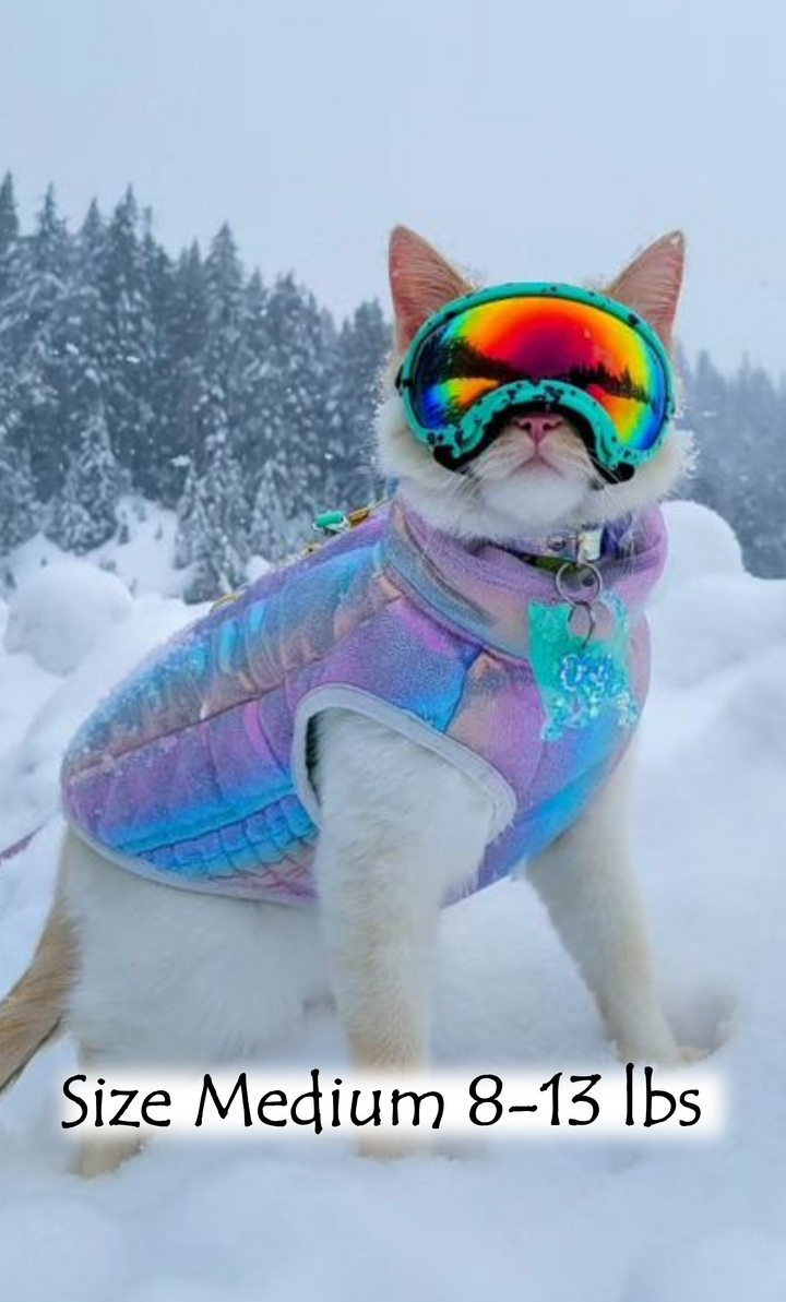 Reflective Unicorn Step-in pet jacket