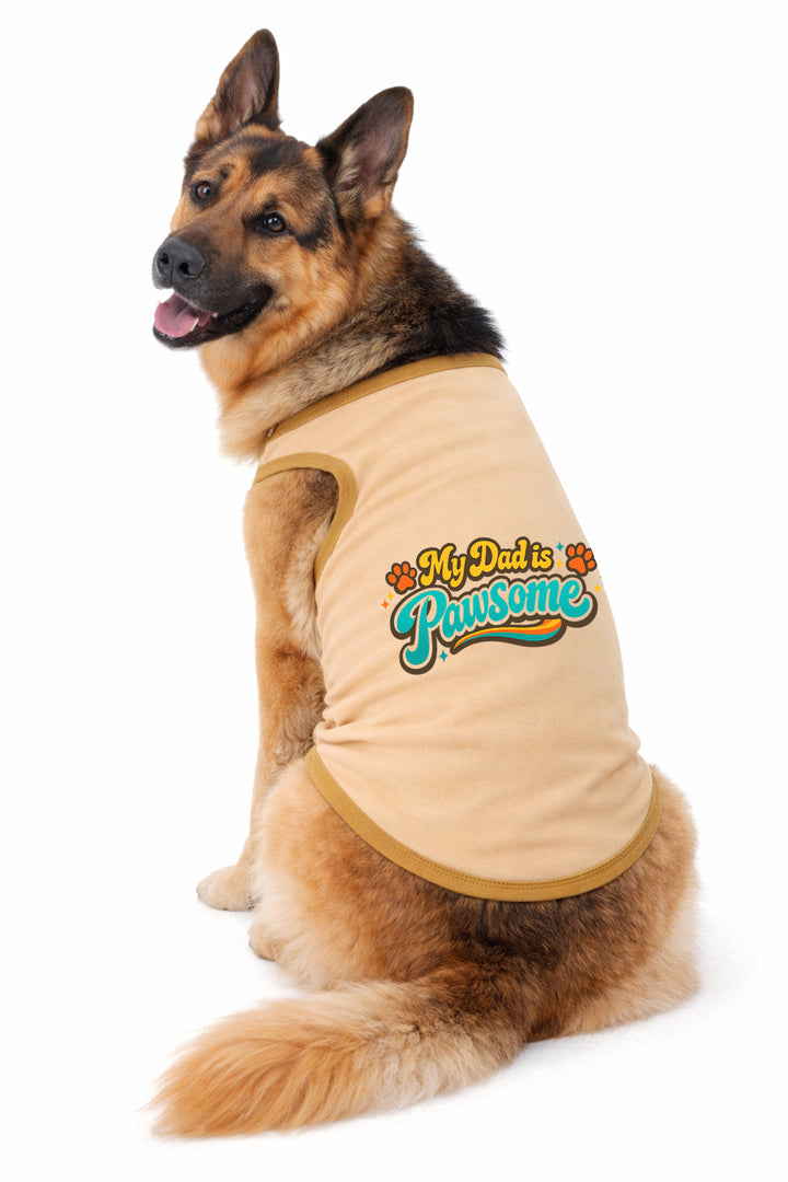 Dog Shirt | My Dad Is Pawsome