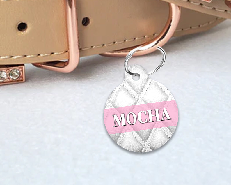 Pet ID Tag | The Pink Quilted Couture
