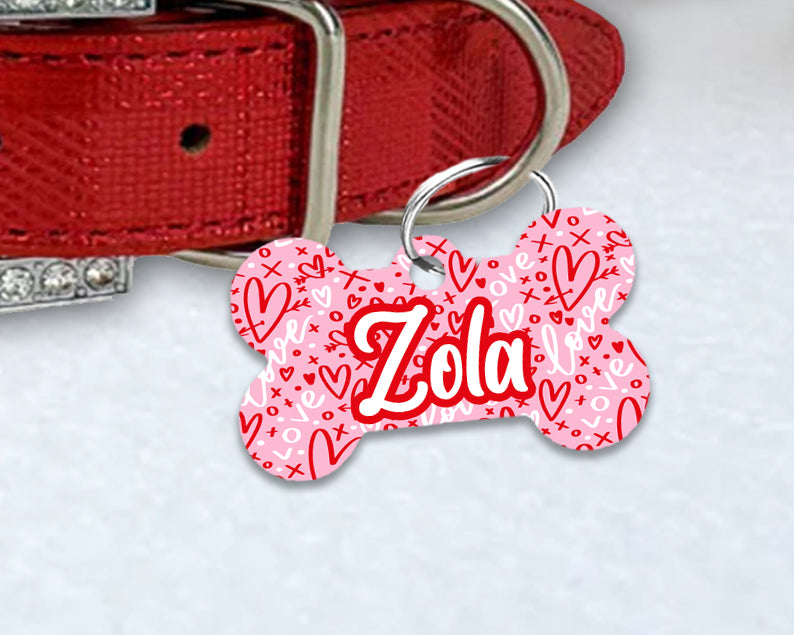 Pet ID Tag | XOXO Hearts