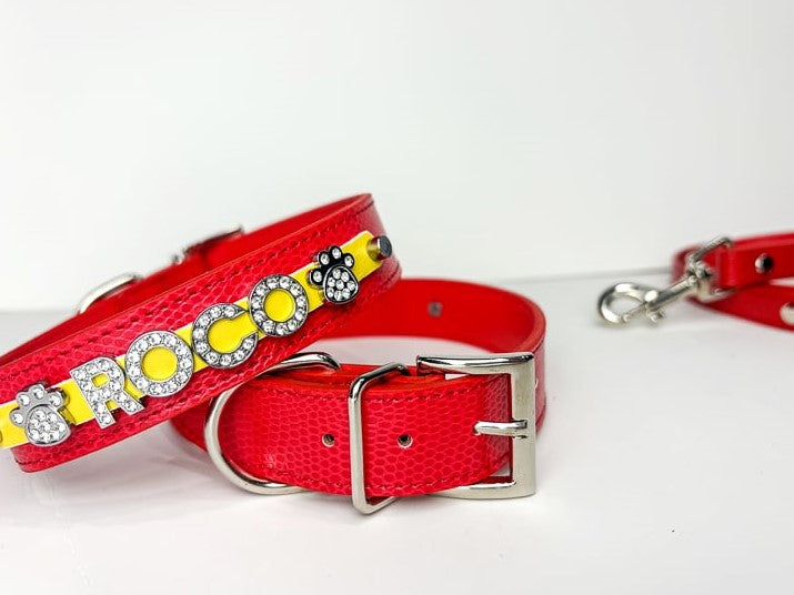 Red Spirit Series Personalized Collar | 9 Color Options