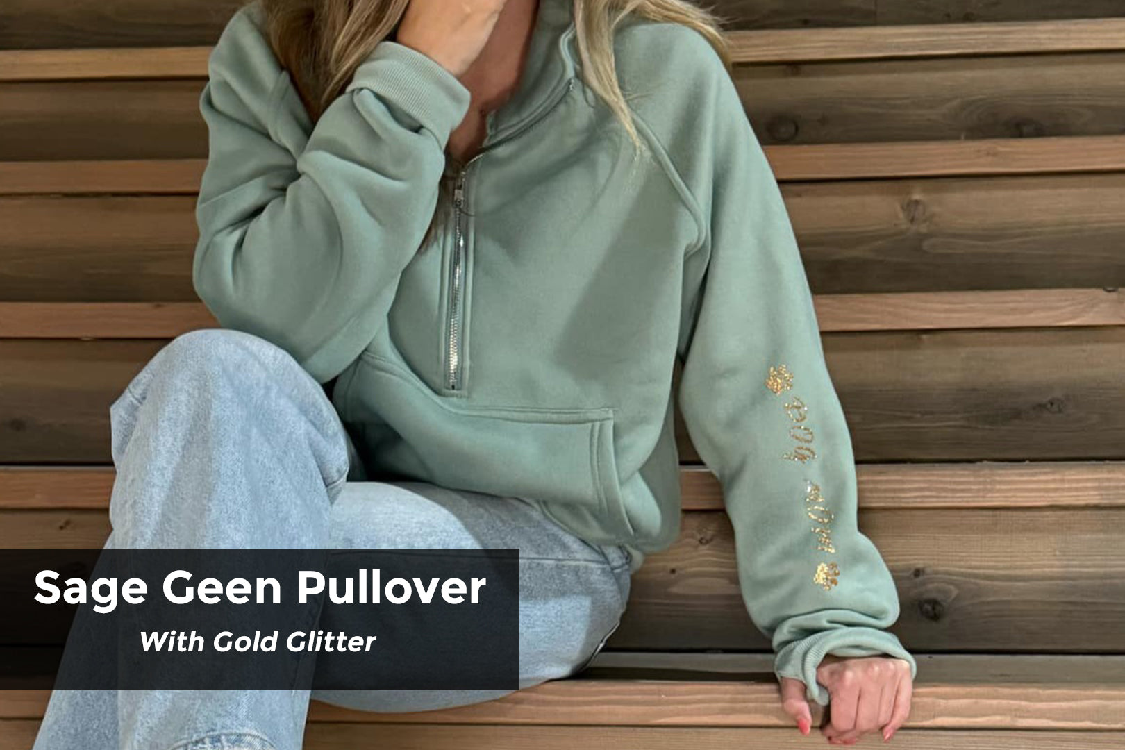 Plush Quarter Zip Dog Mom Pullover