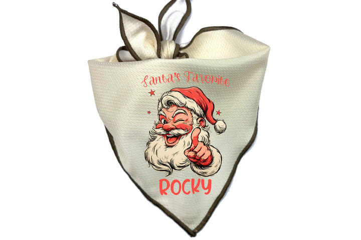 Holiday Dog Bandana | Personalized Santa's Favorite