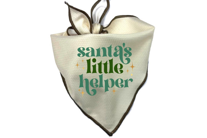 Holiday Dog Bandana | Santa's Little Helper