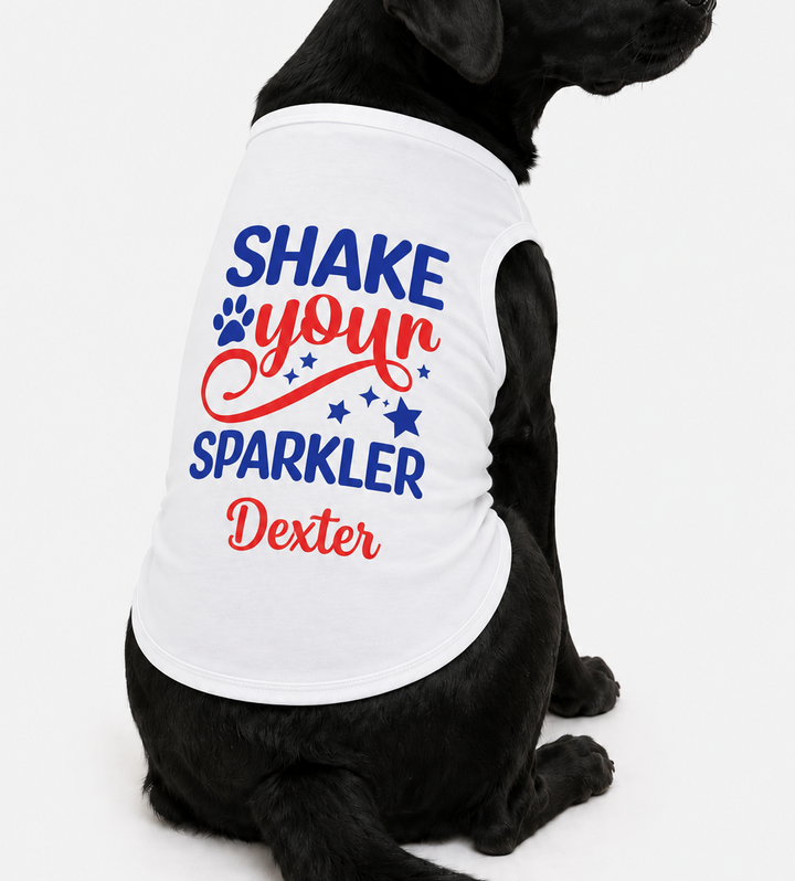 Dog Shirt | Personalized Shake Your Sparkler