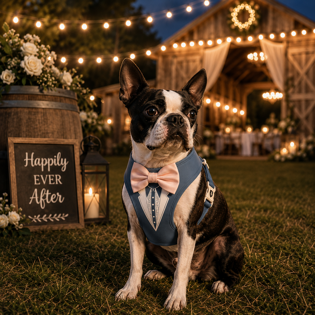Groove Tuxedo Harness in Navy | 30 Bowtie Color Options
