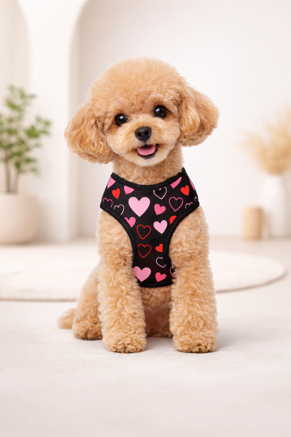Black Satin Sweetheart Harness