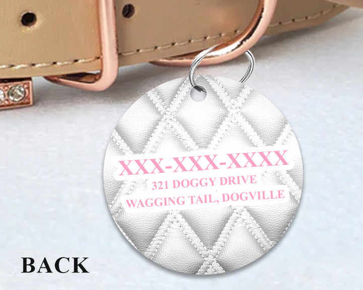 Pet ID Tag | The Pink Quilted Couture