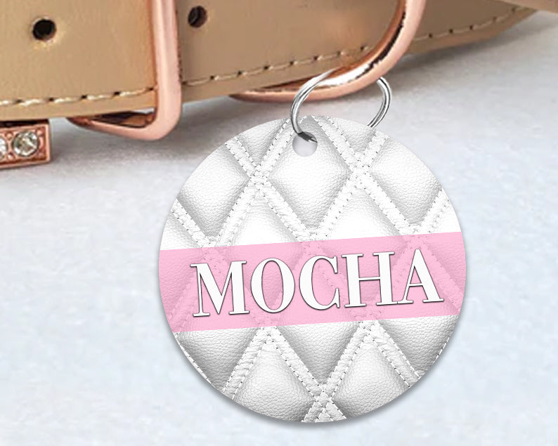 Pet ID Tag | The Pink Quilted Couture