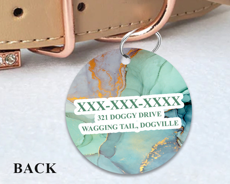 Pet ID Tag | Aqua Marble