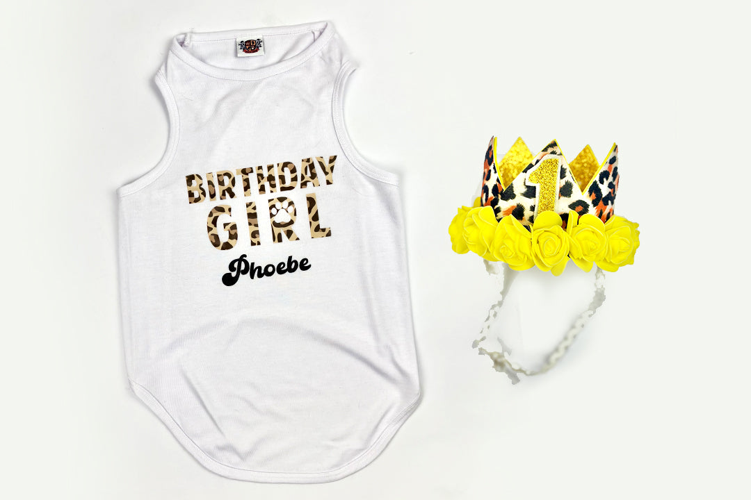 Personalized Birthday Girl Outfit | The Yellow Cheetah