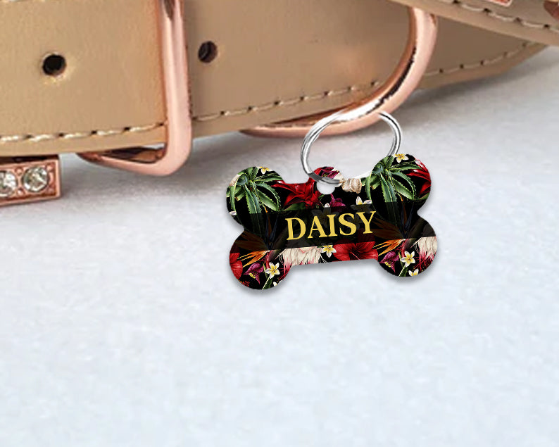 Pet ID Tag | Tropical Floral
