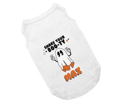 Halloween Dog Shirt | Personalized  Shake Your Boo-ty Boy Ghost