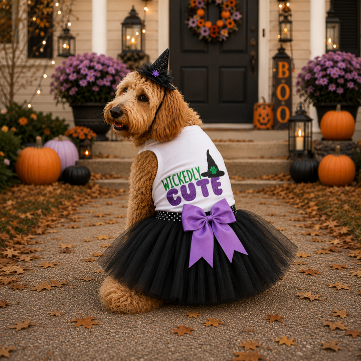 Halloween Dog Shirt | Wickedly Cute Witch Dog Costume