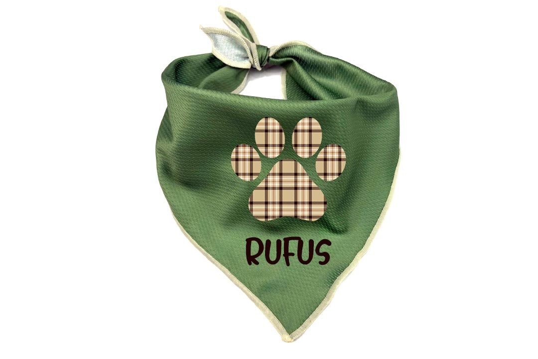 Holiday Dog Bandana | Personalized Woodland Paw