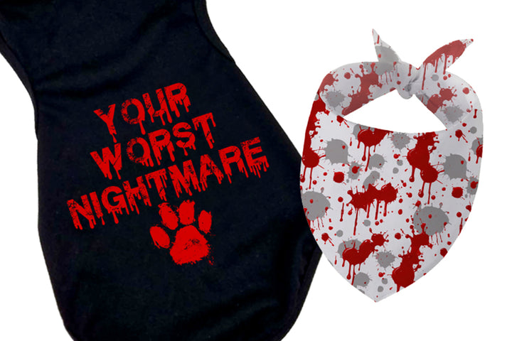 Halloween Dog Bandana Costume | Your Worst Nightmare