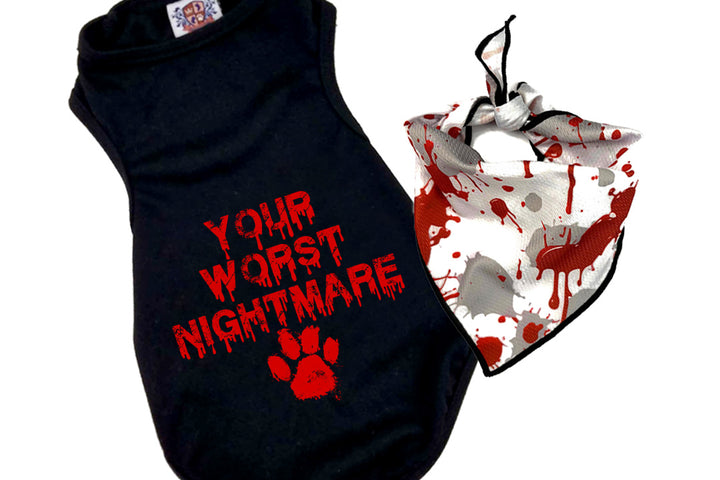 Halloween Dog Bandana Costume | Your Worst Nightmare